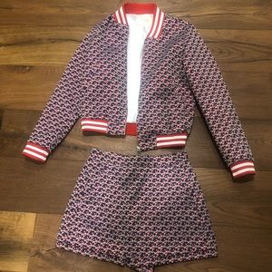 Maje skort and jacket set